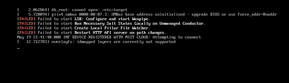 Boot Warnings