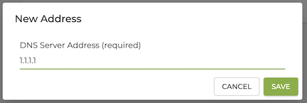 DNS Server Addresss