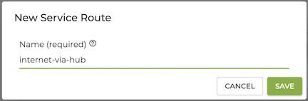 Service Route Name