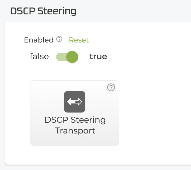 DSCP Steering button