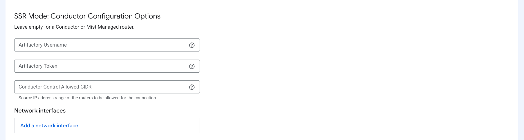 gcp conductor template deployment