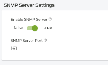 SNMP Server Settings