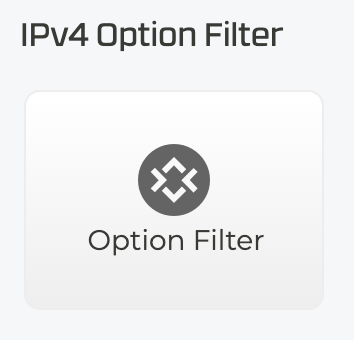 IPv4 Option Filter button