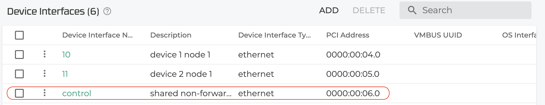 Device Interface