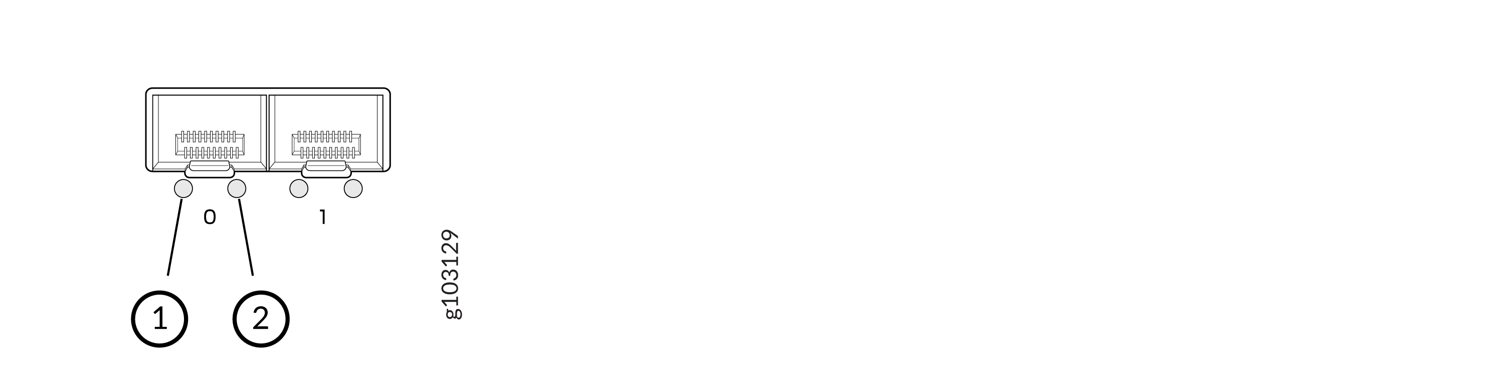 SFP Port Status LEDs