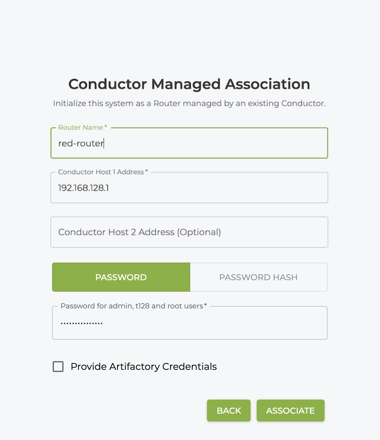 Conductor Managed Association