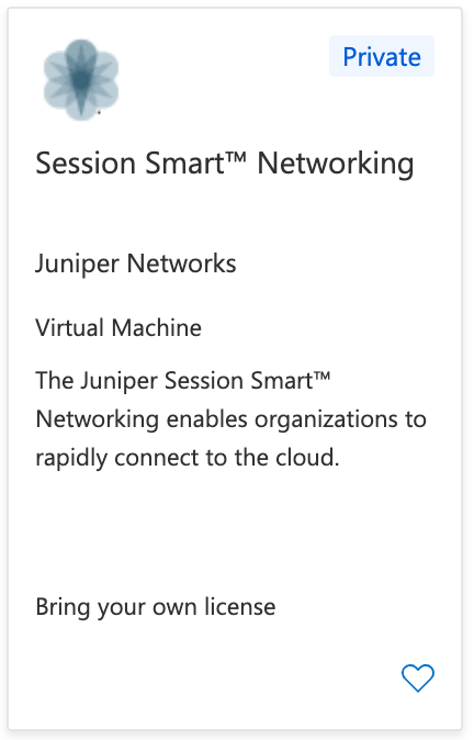 Session Smart Networking Private offering